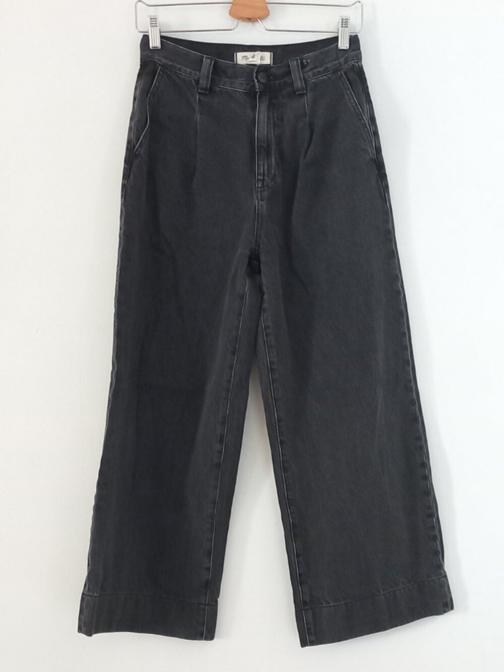 MADEWELL The Harlow Wide Leg jeans faded black